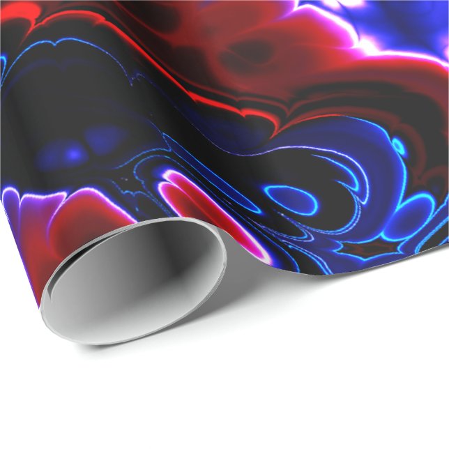 Papier Cadeau Papier d'enveloppement Fractal Art 2-3 (Coin rond)