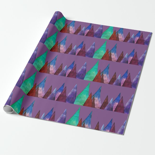 Papier Cadeau Papier d'enveloppement géométrique (Déroulé)