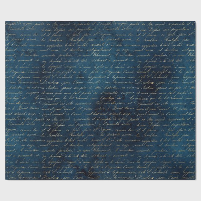Papier Cadeau Papier d'enveloppement gothique turquoise (Couture)