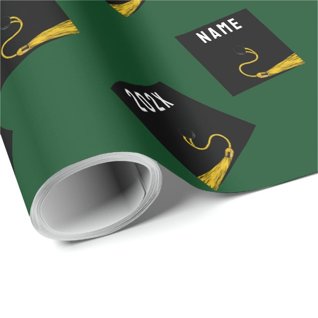 Papier Cadeau Papier d'enveloppement Grad Gift 2025 (Coin rond)