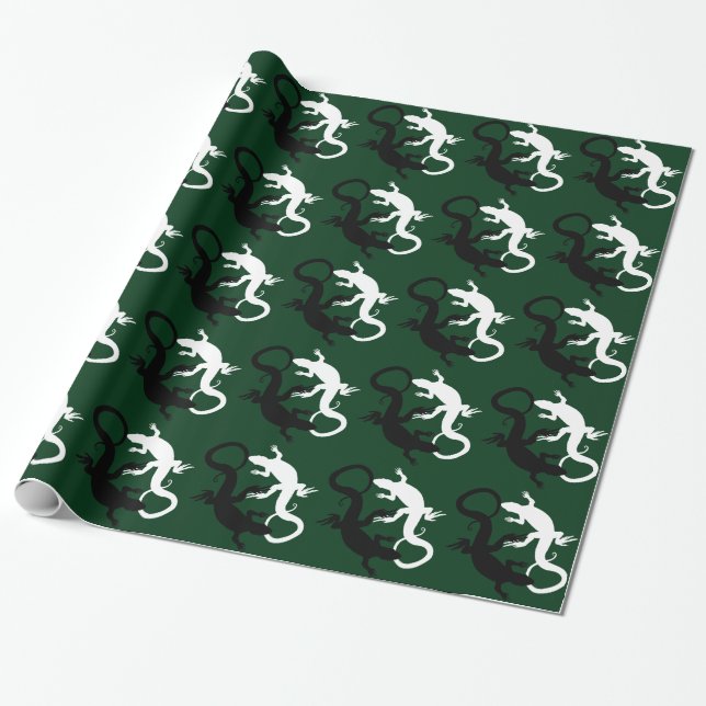 Papier Cadeau Papier d'enveloppement Lizard Revêtement d'art Pap (Déroulé)
