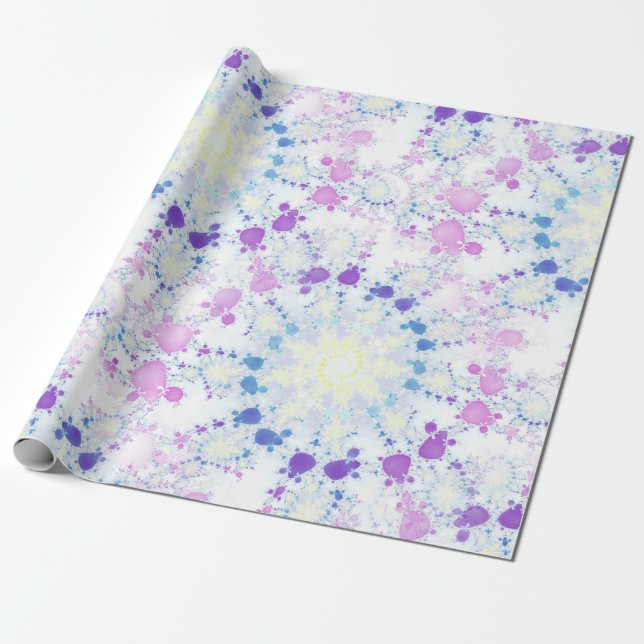 Papier Cadeau Papier d'enveloppement mandala de printemps (Déroulé)