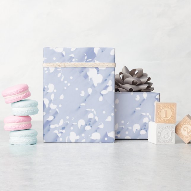 Papier Cadeau Papier d'enveloppement Mariage de glace bleu (Baby Shower)