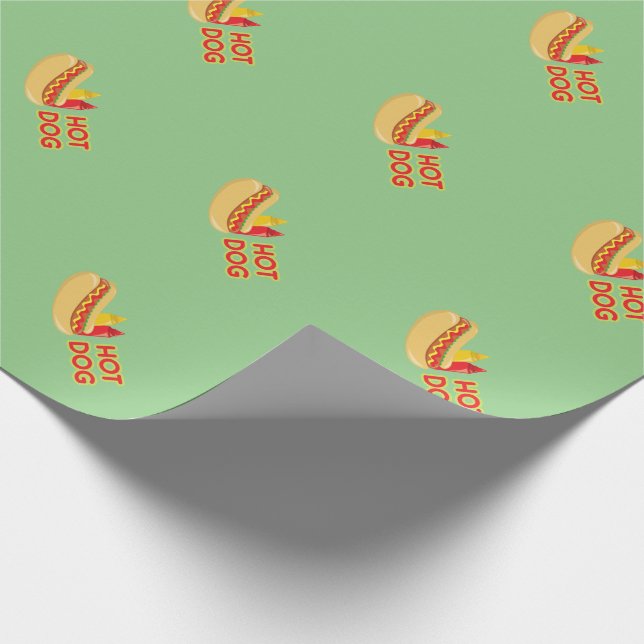 Papier Cadeau Papier d'enveloppement Motif à condiment de chien  (Coin)