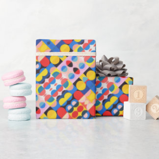 Papier Cadeau Papier d'enveloppement Motif Abstrait Bauhaus