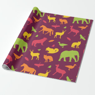 Papier Cadeau Papier d'enveloppement Motif animal