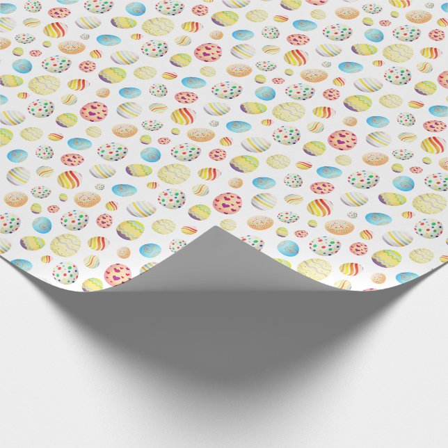 Papier Cadeau Papier d'enveloppement Motif aux oeufs de Pâques (Coin)