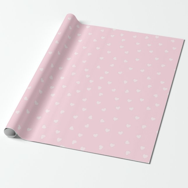 Papier Cadeau Papier d'enveloppement Motif cardiaque (Déroulé)
