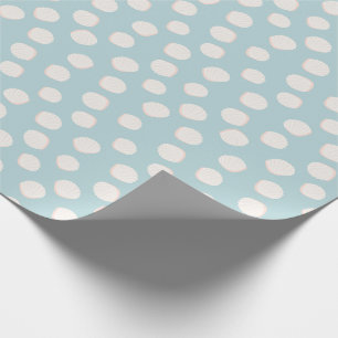 Papier Cadeau Papier d'enveloppement Motif de coque bleue