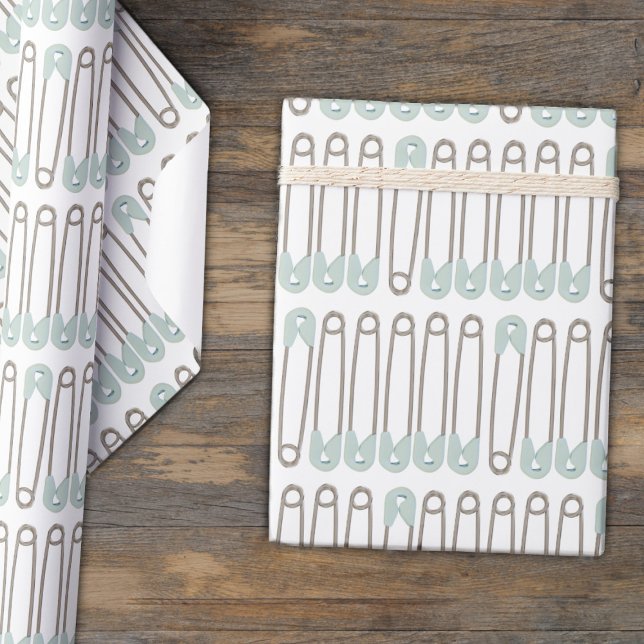 Papier Cadeau Papier d'enveloppement Motif de couches bleues (New Baby? Need wrapping paper for a Baby Shower or Gender Reveal gift? )