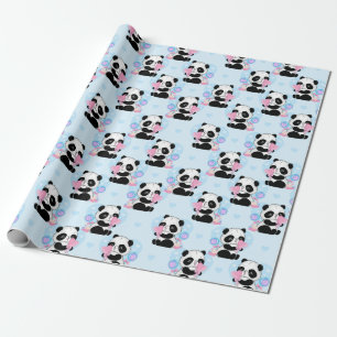 Papier Cadeau Papier d'enveloppement Motif Panda