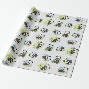 Papier Cadeau Papier d'enveloppement Motif Panda