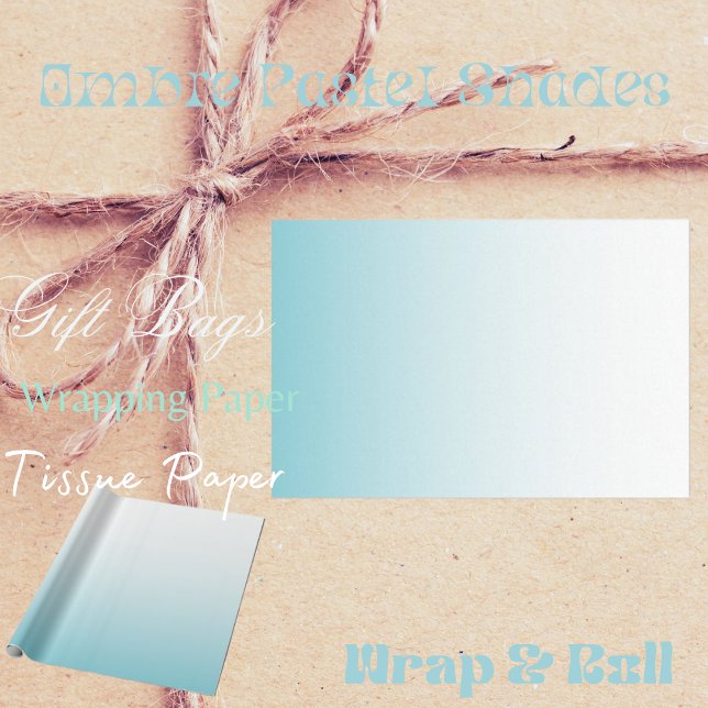 Papier Cadeau Papier d'enveloppement Ombre Pastel (Créateur téléchargé)