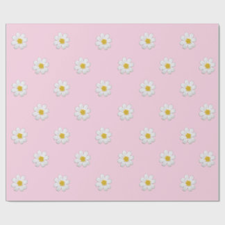 Papier Cadeau Papier d'enveloppement Pastel Daisy