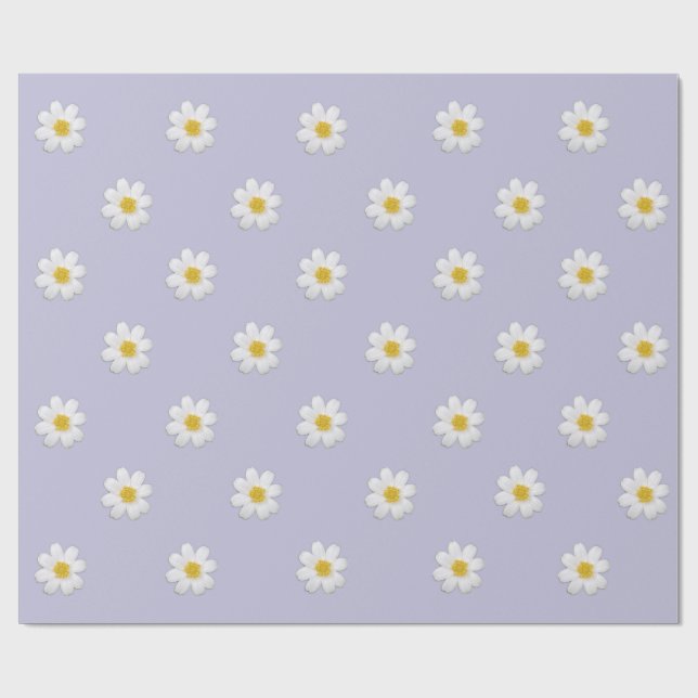 Papier Cadeau Papier d'enveloppement Pastel Daisy (Plat)