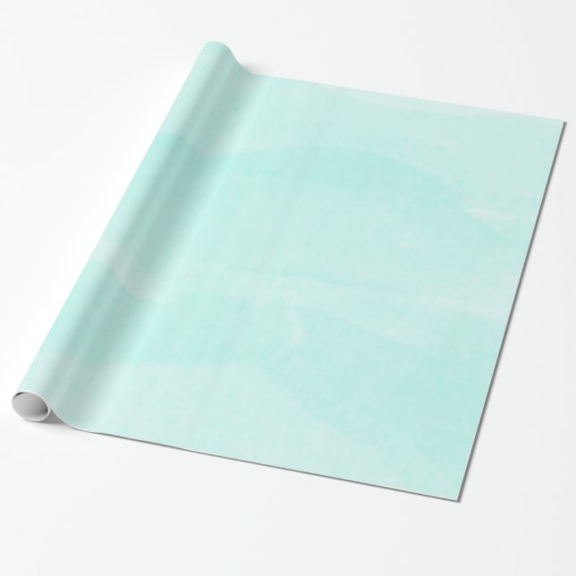 Papier Cadeau Papier d'enveloppement pastel Turquoise clair (Déroulé)