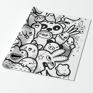 Papier Cadeau Papier d'enveloppement PERSONNALISABLE