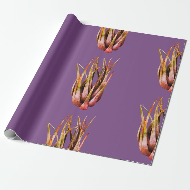 Papier Cadeau Papier d'enveloppement photo ALoe Vera (Déroulé)