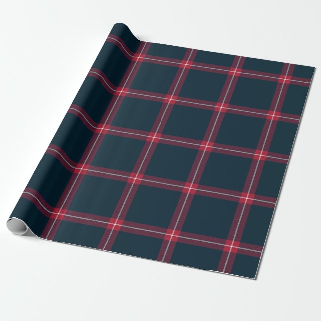 Papier Cadeau Papier d'enveloppement Plaid De Football De Housto (Déroulé)