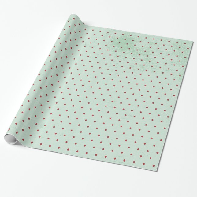 Papier Cadeau Papier d'enveloppement Polkadot Poke Poke (Déroulé)