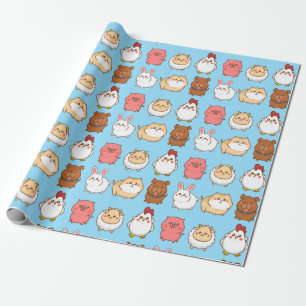 Papier Cadeau Papier d'enveloppement pour animaux mignons