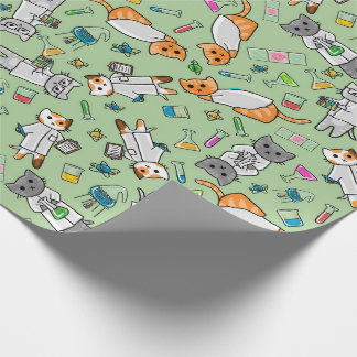 Papier Cadeau Papier d'enveloppement pour chats scientifiques
