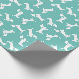 Papier Cadeau Papier d'enveloppement pour chiot de chien Dachshu