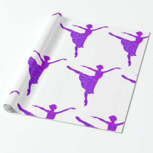 Papier Cadeau Papier d'enveloppement pour danseuse de ballet vio