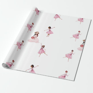 Papier Cadeau Papier d'enveloppement pour filles de ballet