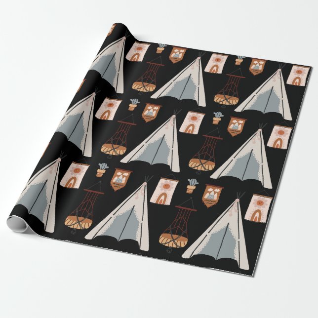 Papier Cadeau Papier d'enveloppement pour jouets de la maison-lu (Déroulé)
