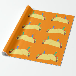 Papier Cadeau Papier d'enveloppement pour l'anniversaire de Taco