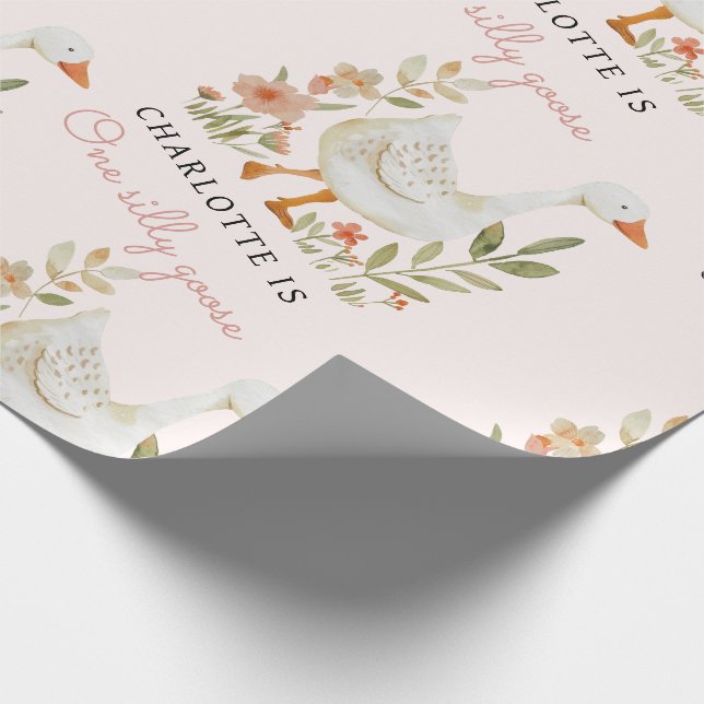 Papier Cadeau Papier d'enveloppement pour l'anniversaire d'oie (Coin)