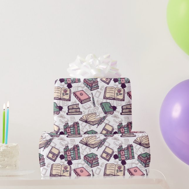 Papier Cadeau Papier d'enveloppement pour les amateurs de livres (Cadeaux de fête)