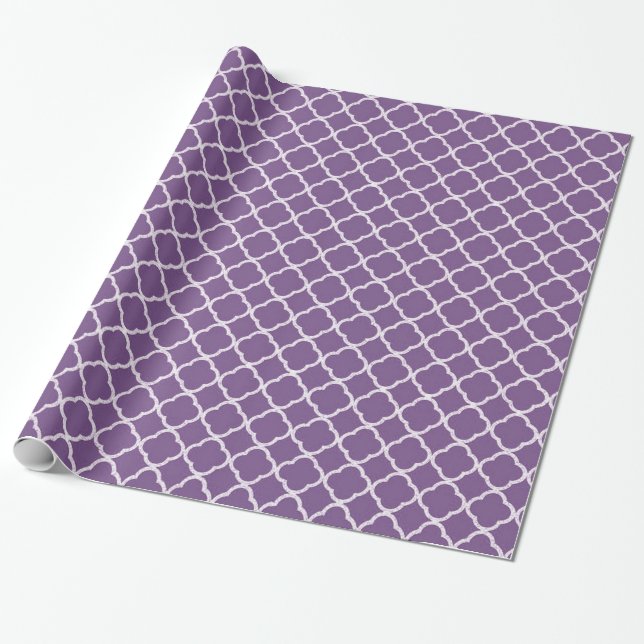 Papier Cadeau Papier d'enveloppement quadrilatère pourpre (Déroulé)