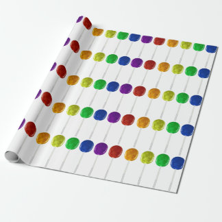 Papier Cadeau Papier d'enveloppement Rainbow Lollipop