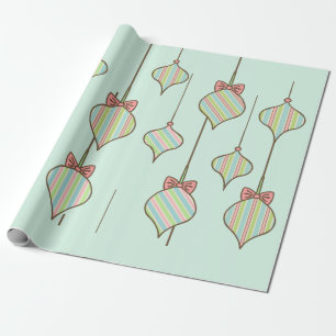 Papier Cadeau Papier d'enveloppement rétro de Noël