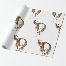 Papier d'enveloppement rétro de sirène