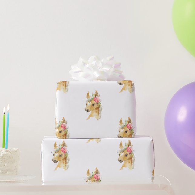 Papier Cadeau Papier d'enveloppement rose (Cadeaux de fête)