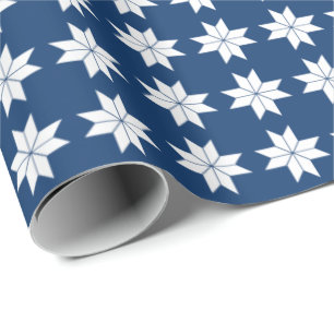 Papier Cadeau Papier d'enveloppement Star de vacances nordique