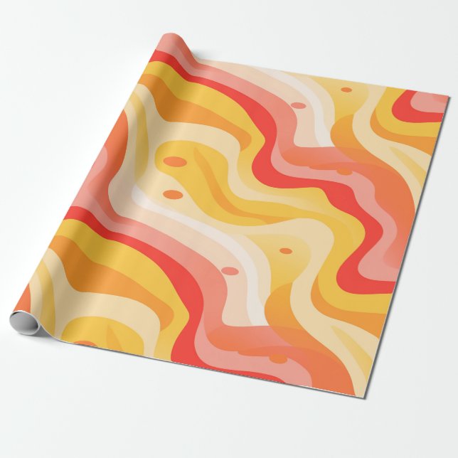 Papier Cadeau Papier d'enveloppement super Sunny Waves (Déroulé)