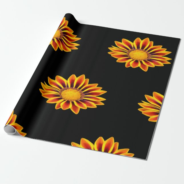 Papier Cadeau Papier d'enveloppement Tiger Gazania (Déroulé)