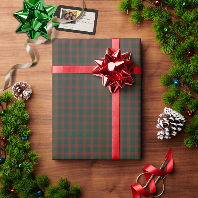 Papier Cadeau Papier d'enveloppement traditionnel en plastique/T (Traditional plaid/tartan Christmas wrapping paper.)