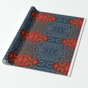 Papier Cadeau Papier d'enveloppement tribal Motif africain audac