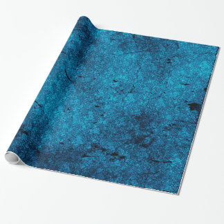 Papier Cadeau Papier d'enveloppement turquoise bleu désossé Goth