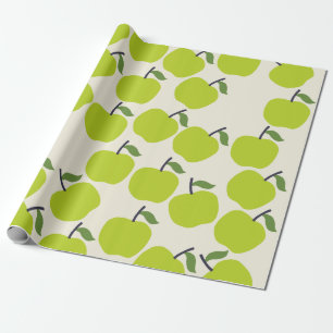 Papier Cadeau Papier d'enveloppement vert à la pomme