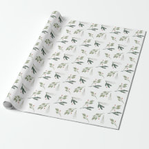 Papier d'enveloppement vert pour vacances