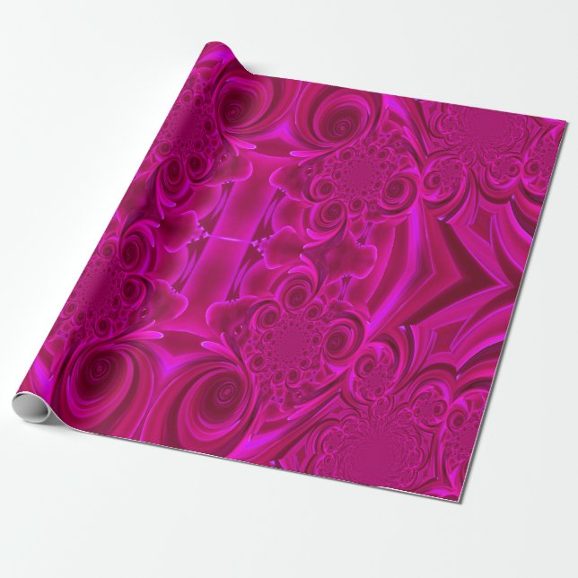 Papier Cadeau Papier d'enveloppement vibrant violet (Déroulé)