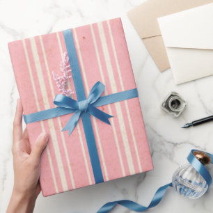 Papier Cadeau Papier d'enveloppement Vintage de Cornflower rose