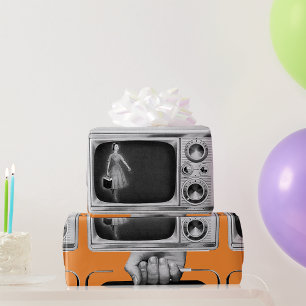 Papier Cadeau Papier d'enveloppement vintage pour télévision por