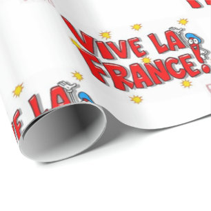 Papier Cadeau Papier d'enveloppement Vive la France